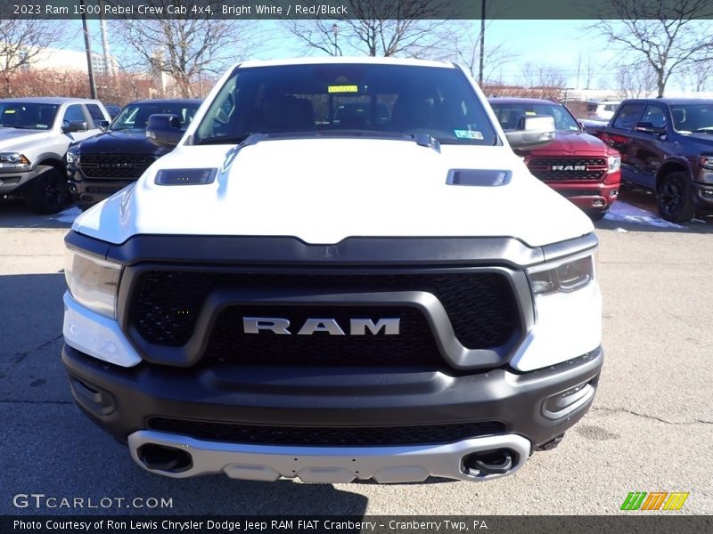 Bright White / Red/Black 2023 Ram 1500 Rebel Crew Cab 4x4