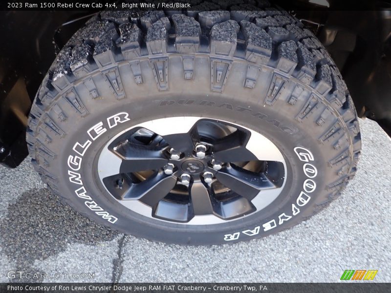 Bright White / Red/Black 2023 Ram 1500 Rebel Crew Cab 4x4