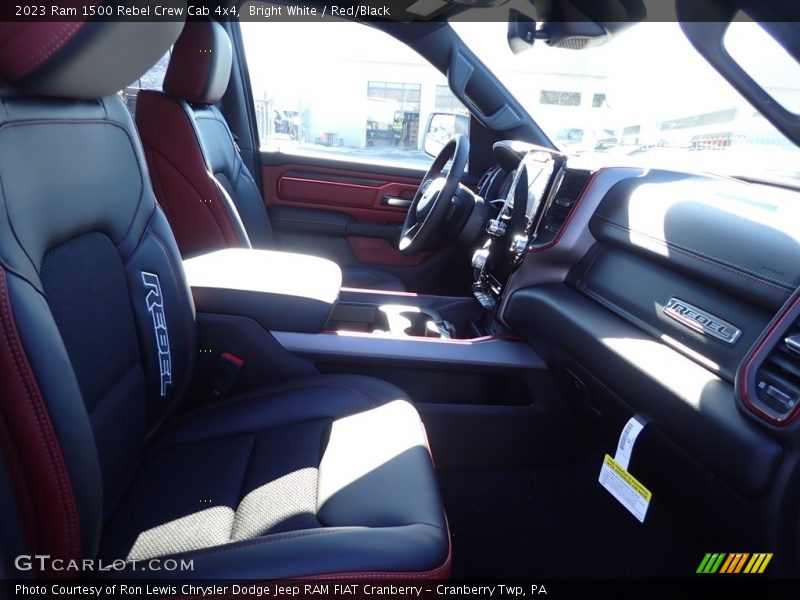 Bright White / Red/Black 2023 Ram 1500 Rebel Crew Cab 4x4
