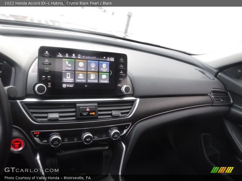 Crystal Black Pearl / Black 2022 Honda Accord EX-L Hybrid