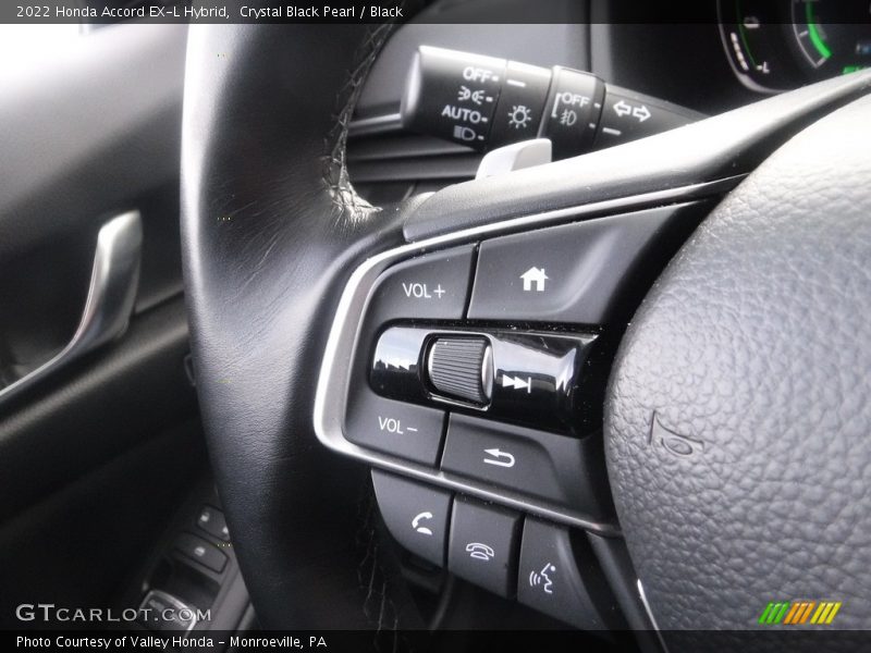 Crystal Black Pearl / Black 2022 Honda Accord EX-L Hybrid