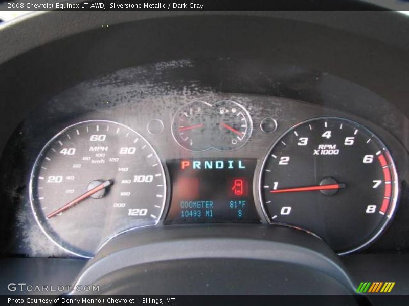 Silverstone Metallic / Dark Gray 2008 Chevrolet Equinox LT AWD