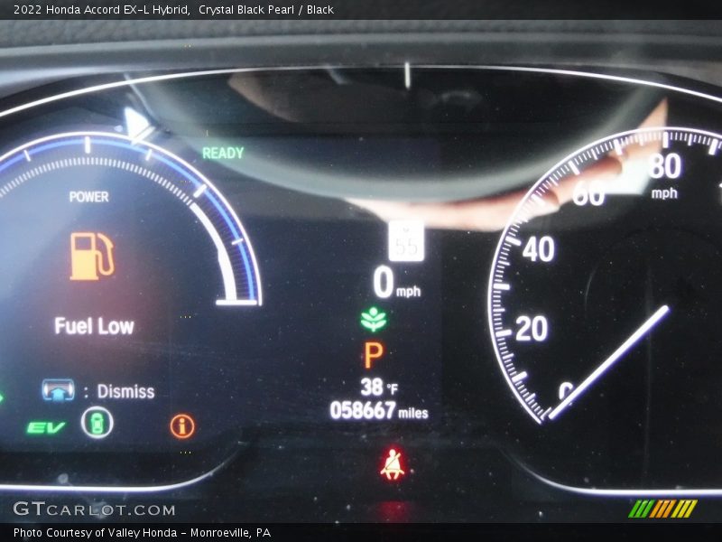 Crystal Black Pearl / Black 2022 Honda Accord EX-L Hybrid