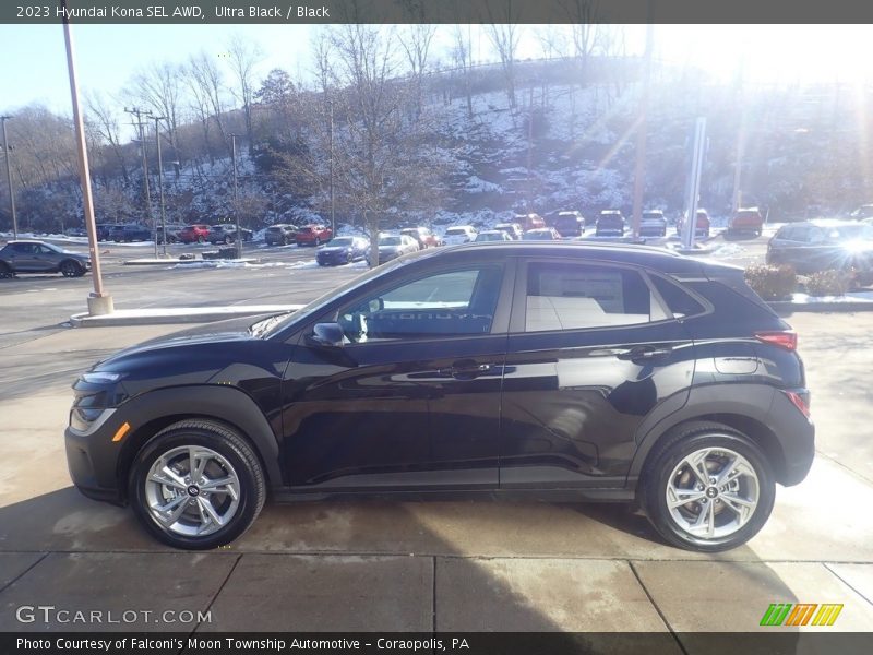 Ultra Black / Black 2023 Hyundai Kona SEL AWD