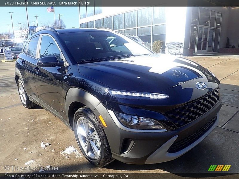 Ultra Black / Black 2023 Hyundai Kona SEL AWD