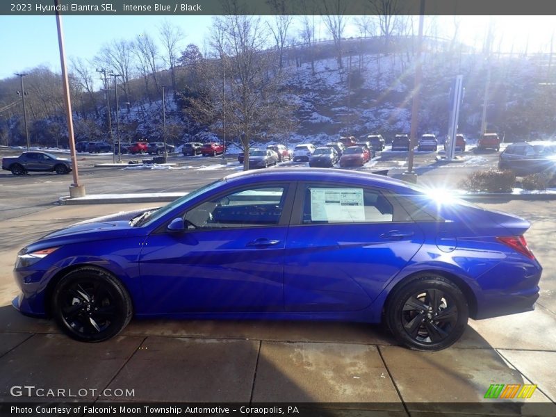 Intense Blue / Black 2023 Hyundai Elantra SEL