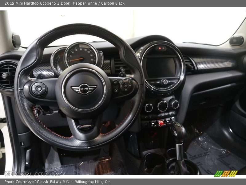 Pepper White / Carbon Black 2019 Mini Hardtop Cooper S 2 Door