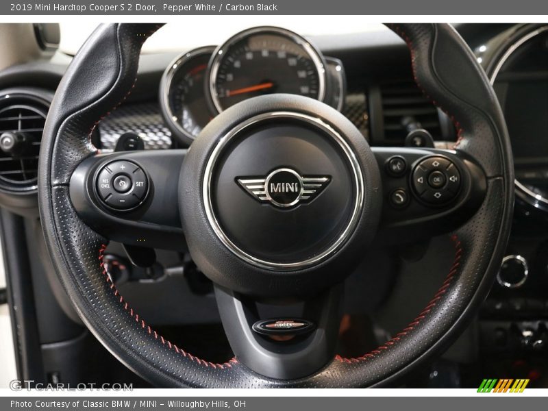 Pepper White / Carbon Black 2019 Mini Hardtop Cooper S 2 Door