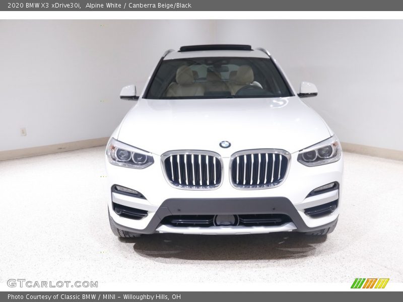 Alpine White / Canberra Beige/Black 2020 BMW X3 xDrive30i