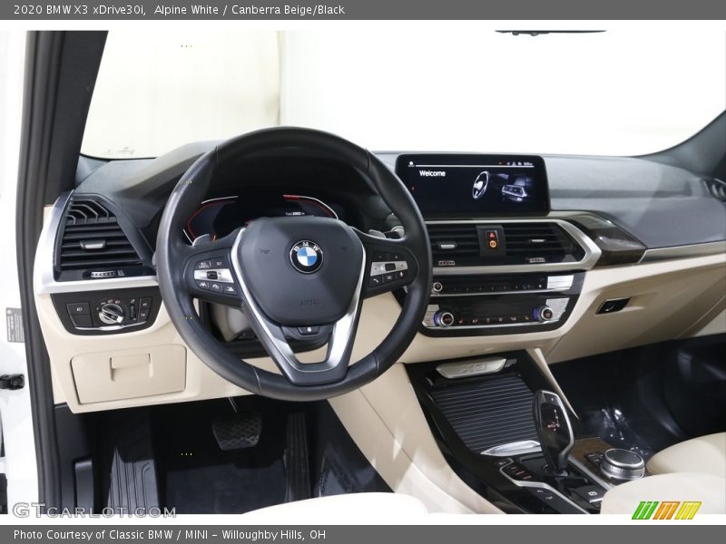 Alpine White / Canberra Beige/Black 2020 BMW X3 xDrive30i