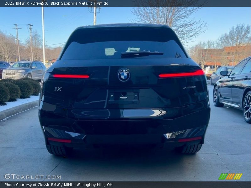 Black Sapphire Metallic / Amido 2023 BMW iX xDrive50