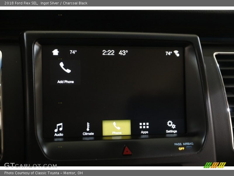 Ingot Silver / Charcoal Black 2018 Ford Flex SEL