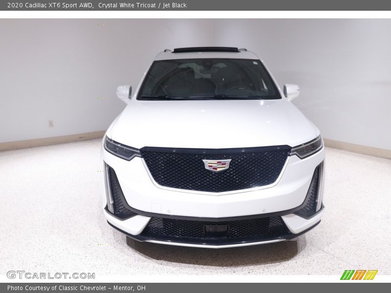 Crystal White Tricoat / Jet Black 2020 Cadillac XT6 Sport AWD
