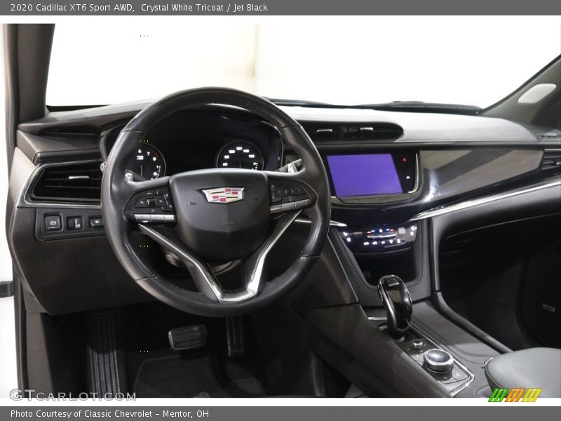 Crystal White Tricoat / Jet Black 2020 Cadillac XT6 Sport AWD