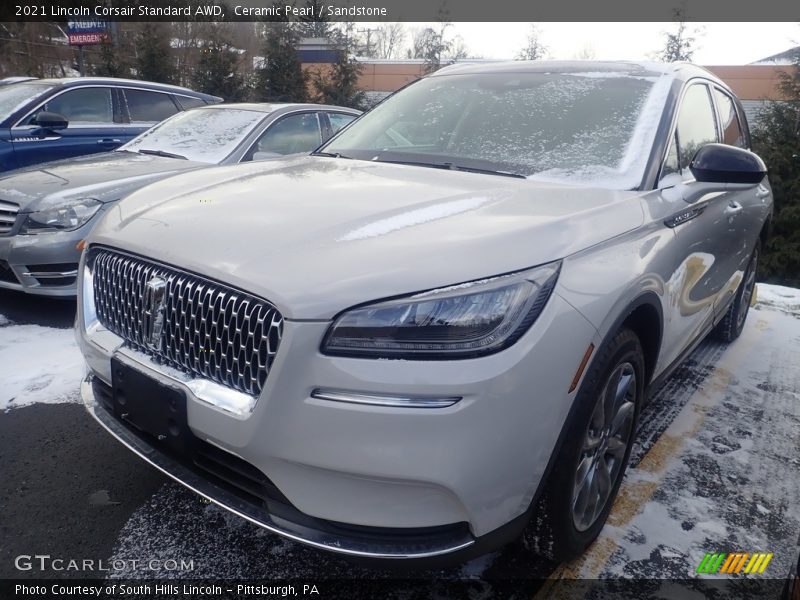 Ceramic Pearl / Sandstone 2021 Lincoln Corsair Standard AWD