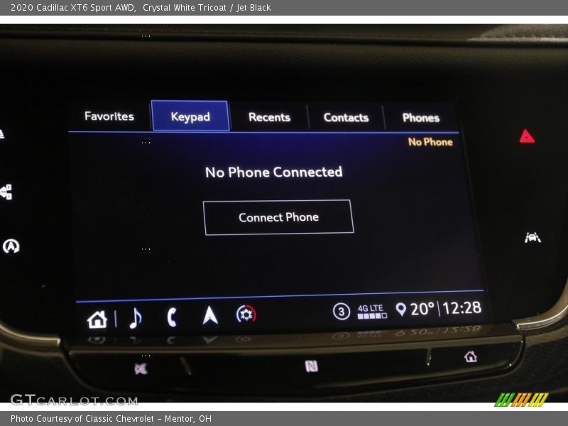 Crystal White Tricoat / Jet Black 2020 Cadillac XT6 Sport AWD