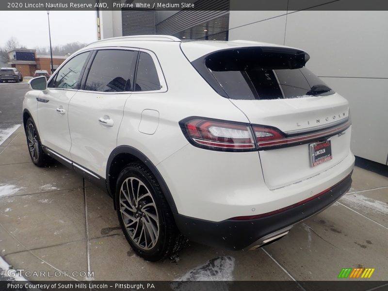 Pristine White / Medium Slate 2020 Lincoln Nautilus Reserve AWD