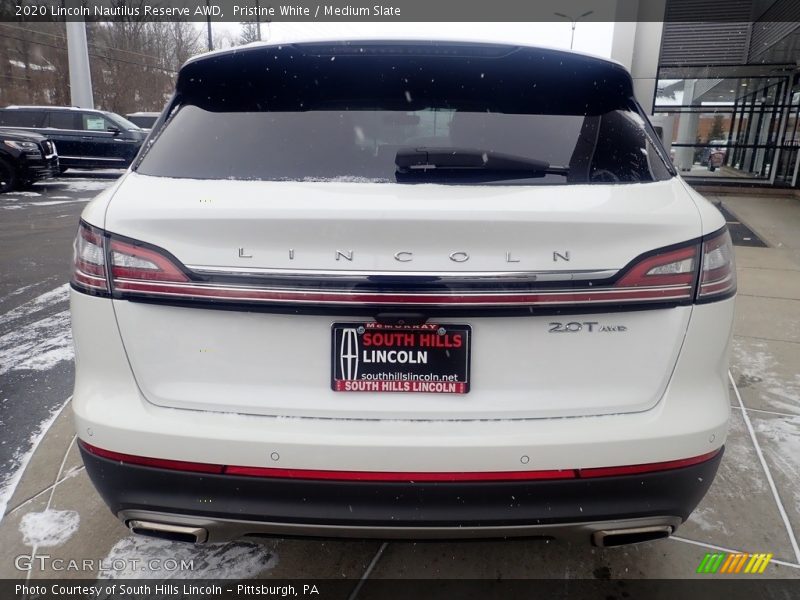 Pristine White / Medium Slate 2020 Lincoln Nautilus Reserve AWD