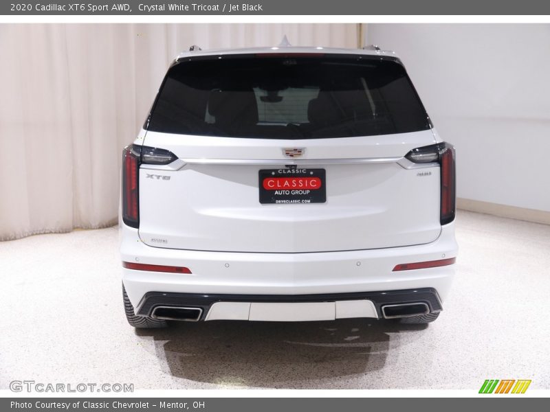Crystal White Tricoat / Jet Black 2020 Cadillac XT6 Sport AWD
