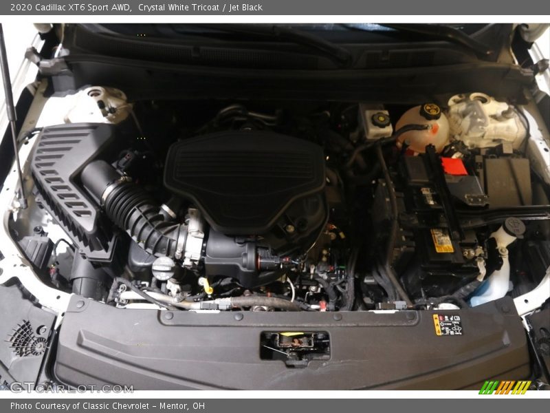 Crystal White Tricoat / Jet Black 2020 Cadillac XT6 Sport AWD