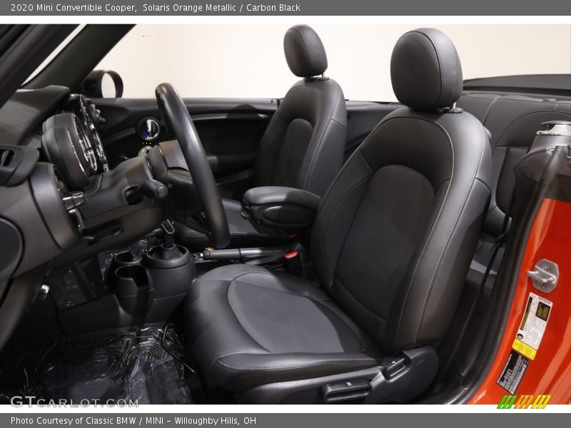 Front Seat of 2020 Convertible Cooper