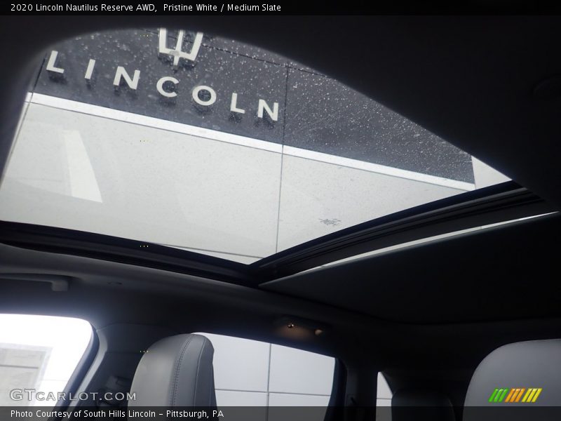 Pristine White / Medium Slate 2020 Lincoln Nautilus Reserve AWD