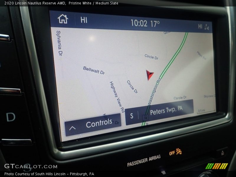 Pristine White / Medium Slate 2020 Lincoln Nautilus Reserve AWD