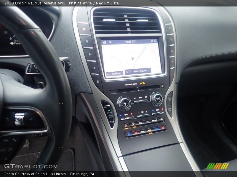 Pristine White / Medium Slate 2020 Lincoln Nautilus Reserve AWD