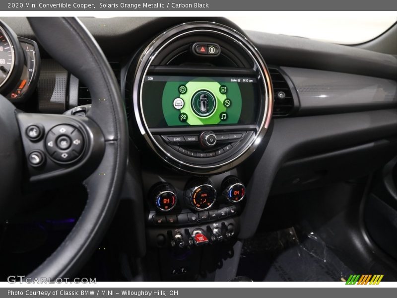 Controls of 2020 Convertible Cooper