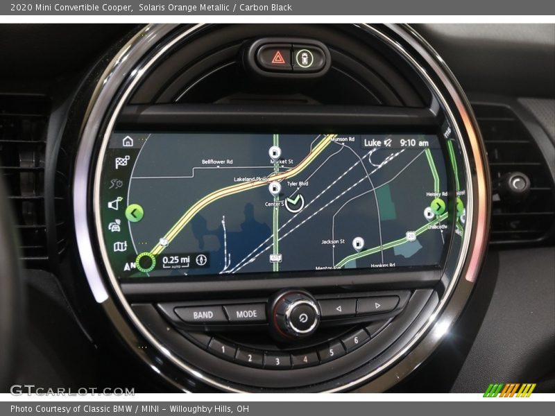 Navigation of 2020 Convertible Cooper