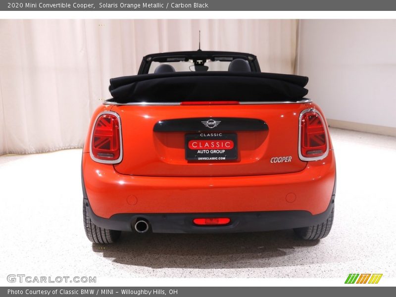 Solaris Orange Metallic / Carbon Black 2020 Mini Convertible Cooper