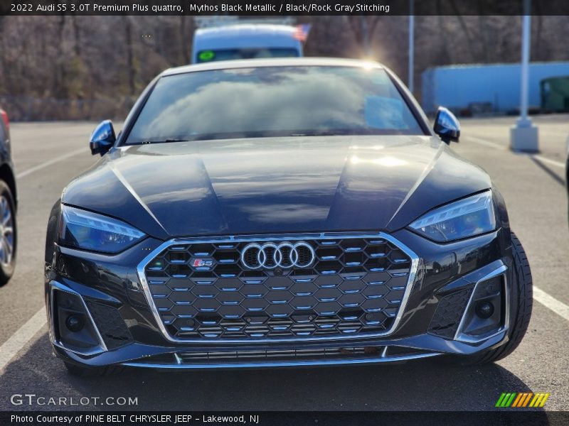 Mythos Black Metallic / Black/Rock Gray Stitching 2022 Audi S5 3.0T Premium Plus quattro