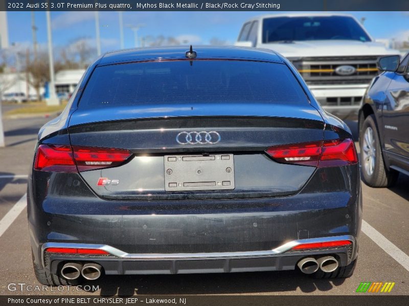 Mythos Black Metallic / Black/Rock Gray Stitching 2022 Audi S5 3.0T Premium Plus quattro