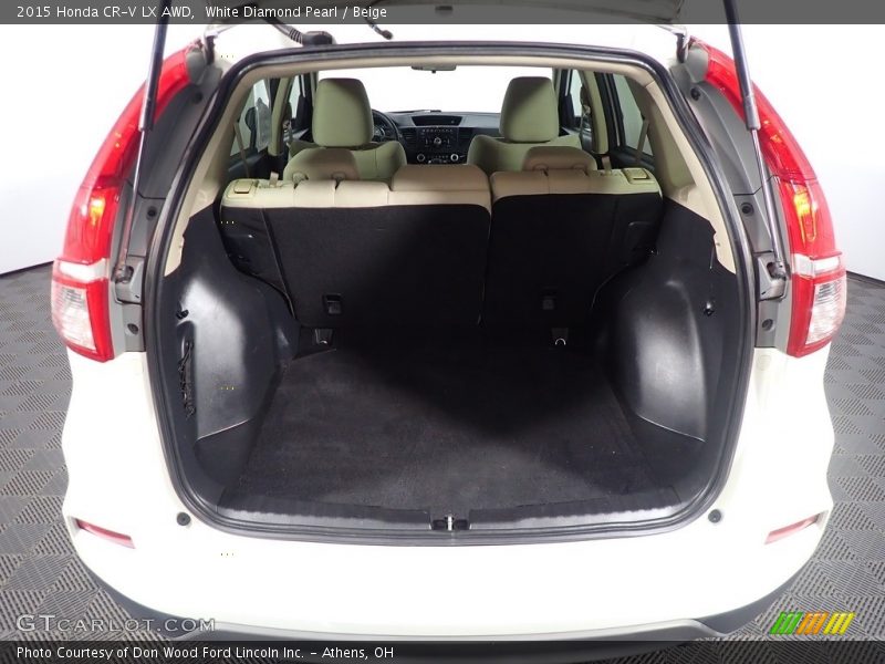 White Diamond Pearl / Beige 2015 Honda CR-V LX AWD