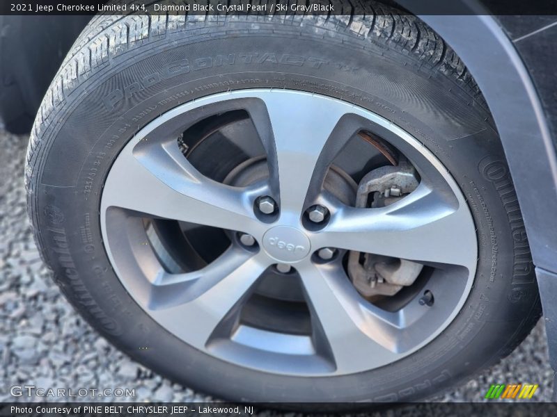 Diamond Black Crystal Pearl / Ski Gray/Black 2021 Jeep Cherokee Limited 4x4
