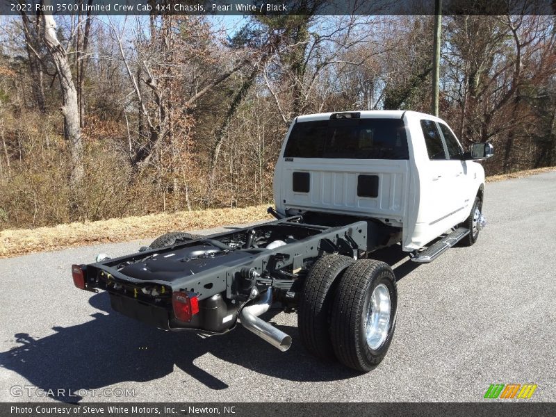 Pearl White / Black 2022 Ram 3500 Limited Crew Cab 4x4 Chassis