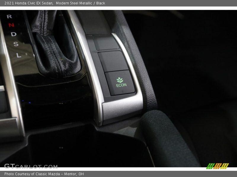 Modern Steel Metallic / Black 2021 Honda Civic EX Sedan