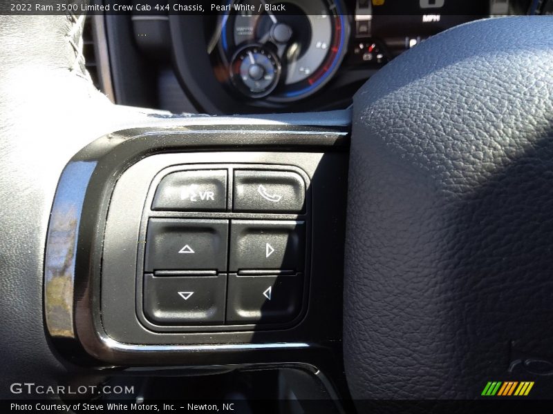 Pearl White / Black 2022 Ram 3500 Limited Crew Cab 4x4 Chassis