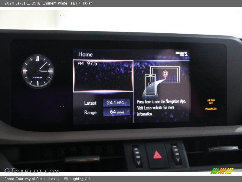 Eminent White Pearl / Flaxen 2020 Lexus ES 350