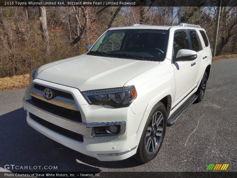 Blizzard White Pearl / Limited Redwood 2016 Toyota 4Runner Limited 4x4