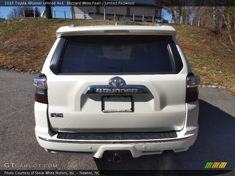 Blizzard White Pearl / Limited Redwood 2016 Toyota 4Runner Limited 4x4