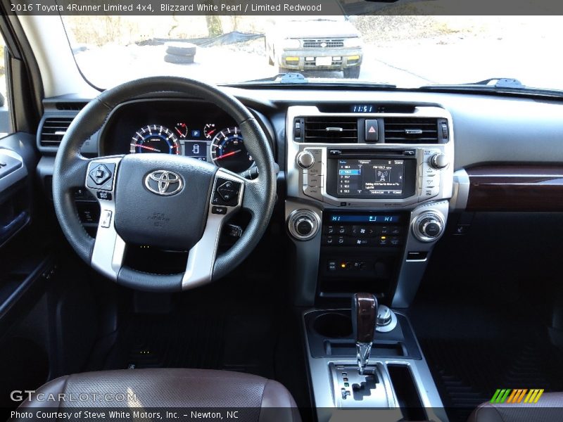 Blizzard White Pearl / Limited Redwood 2016 Toyota 4Runner Limited 4x4