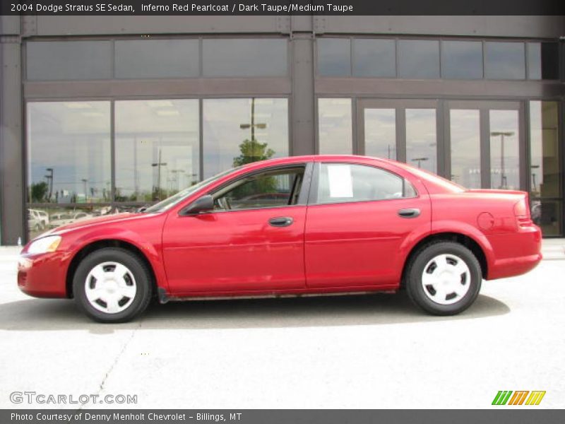 Inferno Red Pearlcoat / Dark Taupe/Medium Taupe 2004 Dodge Stratus SE Sedan