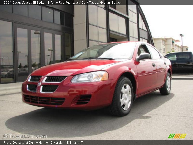 Inferno Red Pearlcoat / Dark Taupe/Medium Taupe 2004 Dodge Stratus SE Sedan