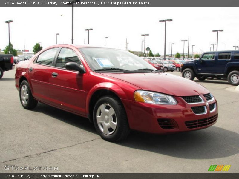 Inferno Red Pearlcoat / Dark Taupe/Medium Taupe 2004 Dodge Stratus SE Sedan