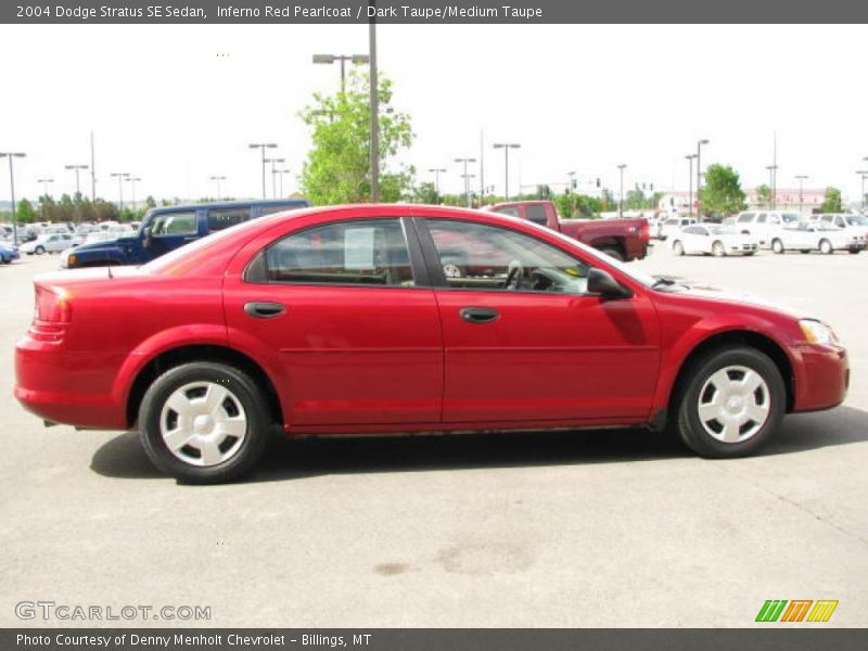 Inferno Red Pearlcoat / Dark Taupe/Medium Taupe 2004 Dodge Stratus SE Sedan