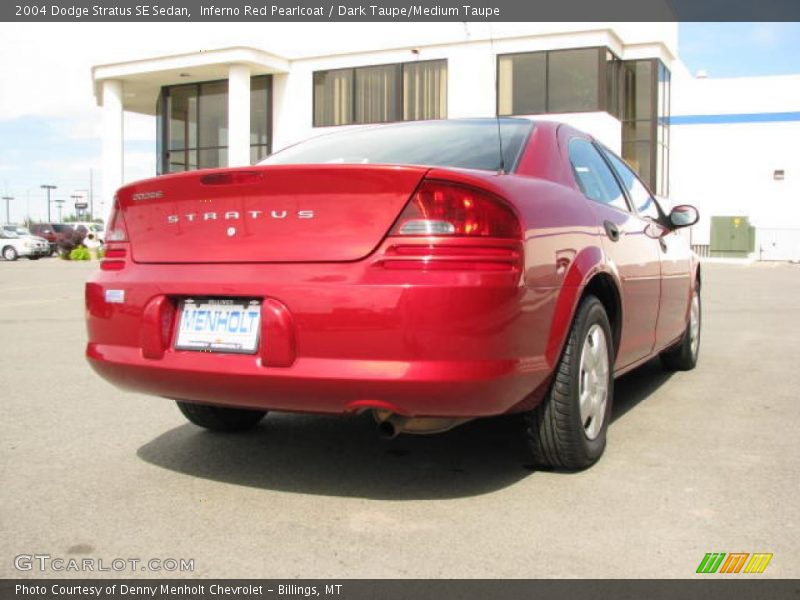 Inferno Red Pearlcoat / Dark Taupe/Medium Taupe 2004 Dodge Stratus SE Sedan