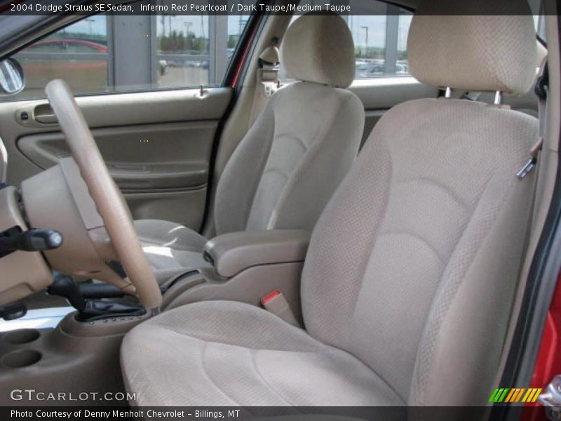 Inferno Red Pearlcoat / Dark Taupe/Medium Taupe 2004 Dodge Stratus SE Sedan