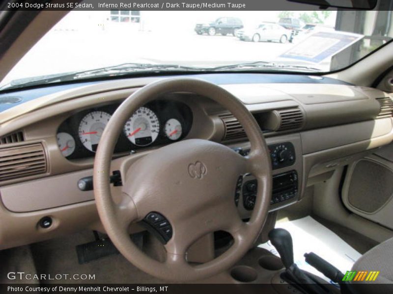Inferno Red Pearlcoat / Dark Taupe/Medium Taupe 2004 Dodge Stratus SE Sedan