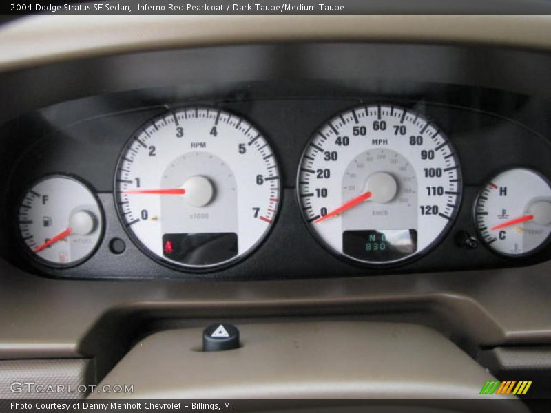 Inferno Red Pearlcoat / Dark Taupe/Medium Taupe 2004 Dodge Stratus SE Sedan